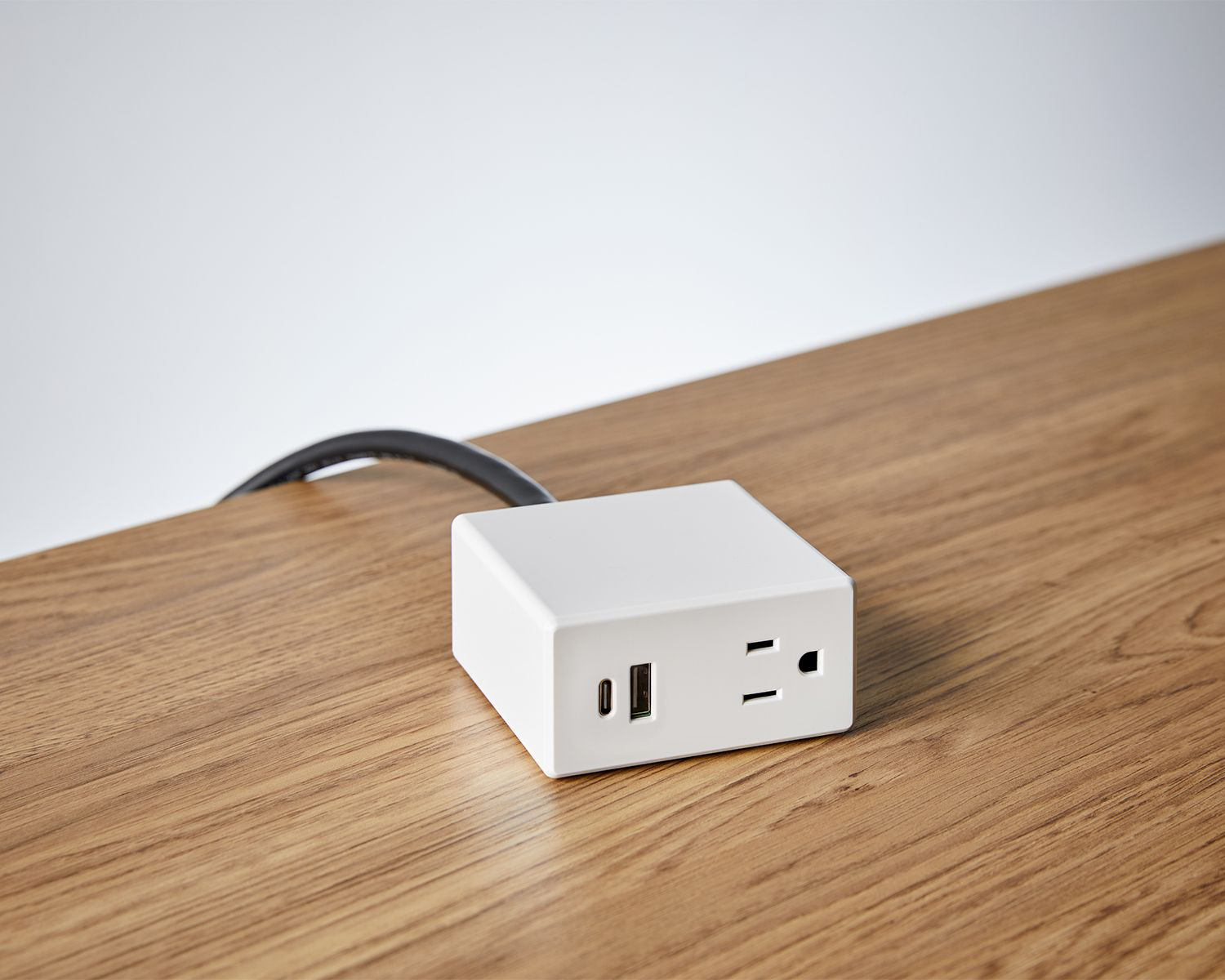 Power Strip Compact Multi-Function Desktop Power Tap with AC Outlet & Dual USB Ports